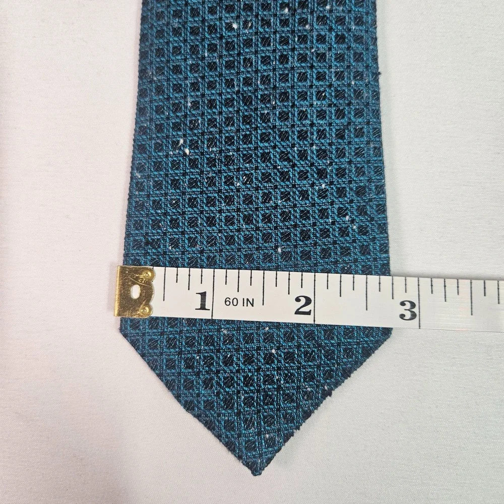 New Murano 100% Silk Tie Men Gray Blue 2.75